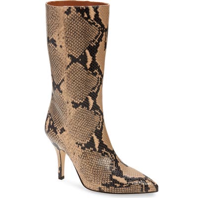 Paris Texas Python Embossed Boot - Beige