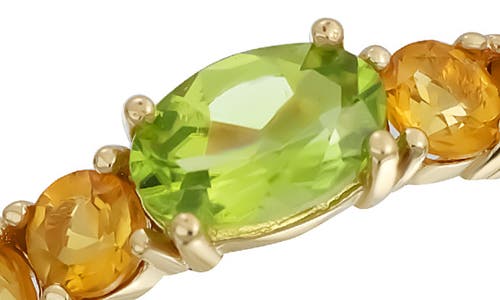 Bony Levy 14k Gold Mixed Gemstone Stackable Ring In 14k Yg - Peridot Citrine