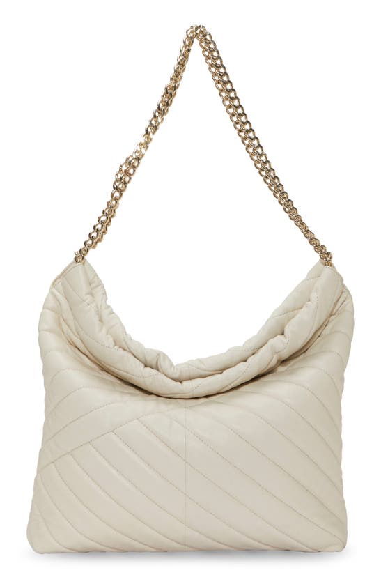 Vince Camuto Pehri Quilted Leather Shoulder Bag In Coconut Cream