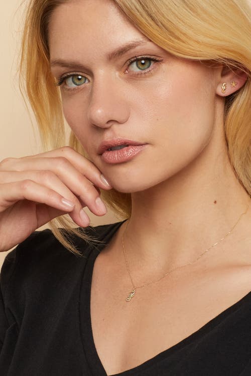 Oradina 14k Yellow Gold Starfish Studs In Yellow Gold