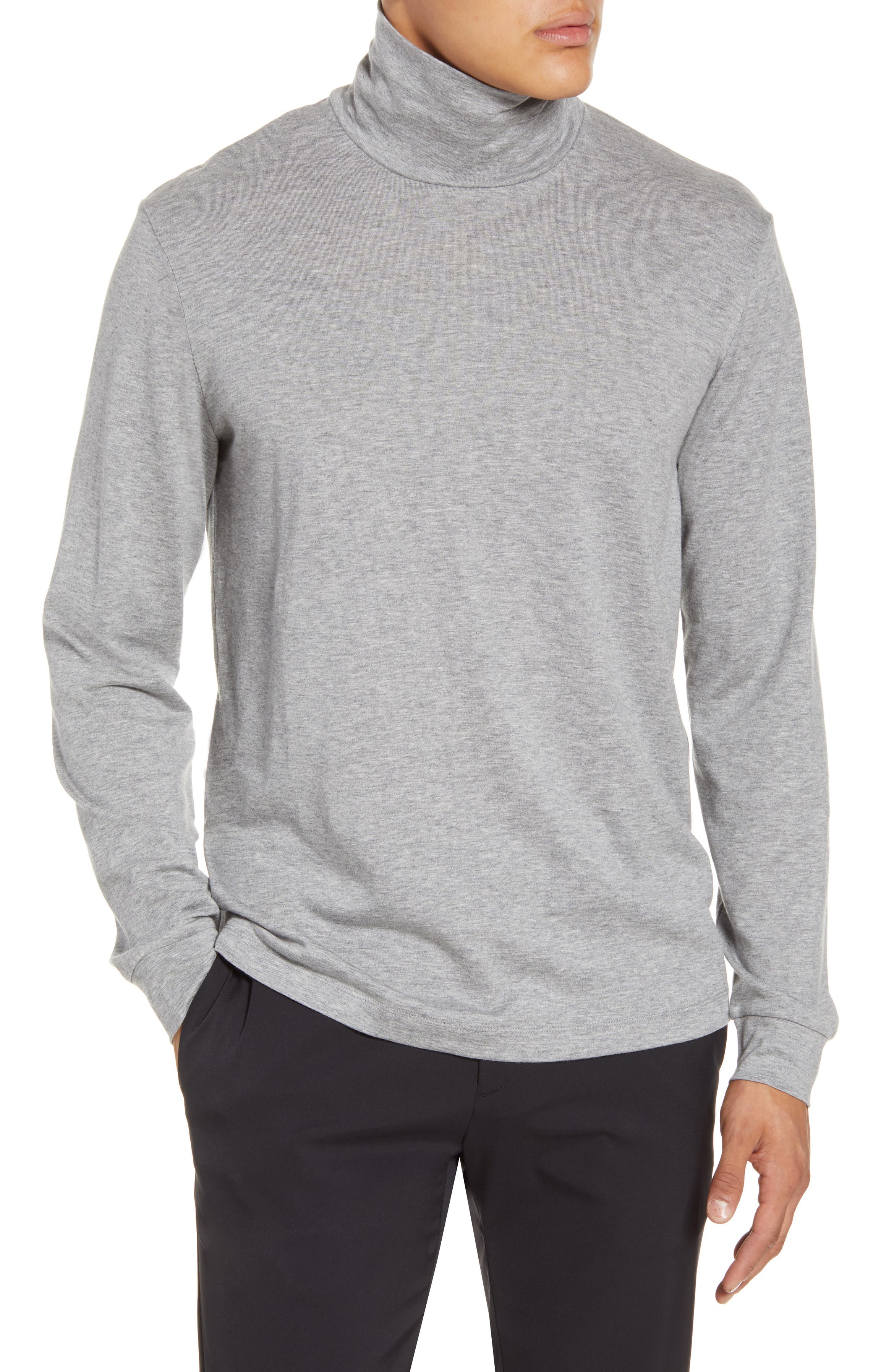 Theory Turtleneck Cotton & Cashmere T-Shirt | Nordstrom