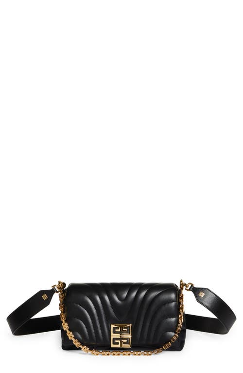Givenchy Small 4G Quilted Leather Crossbody Bag in Black
