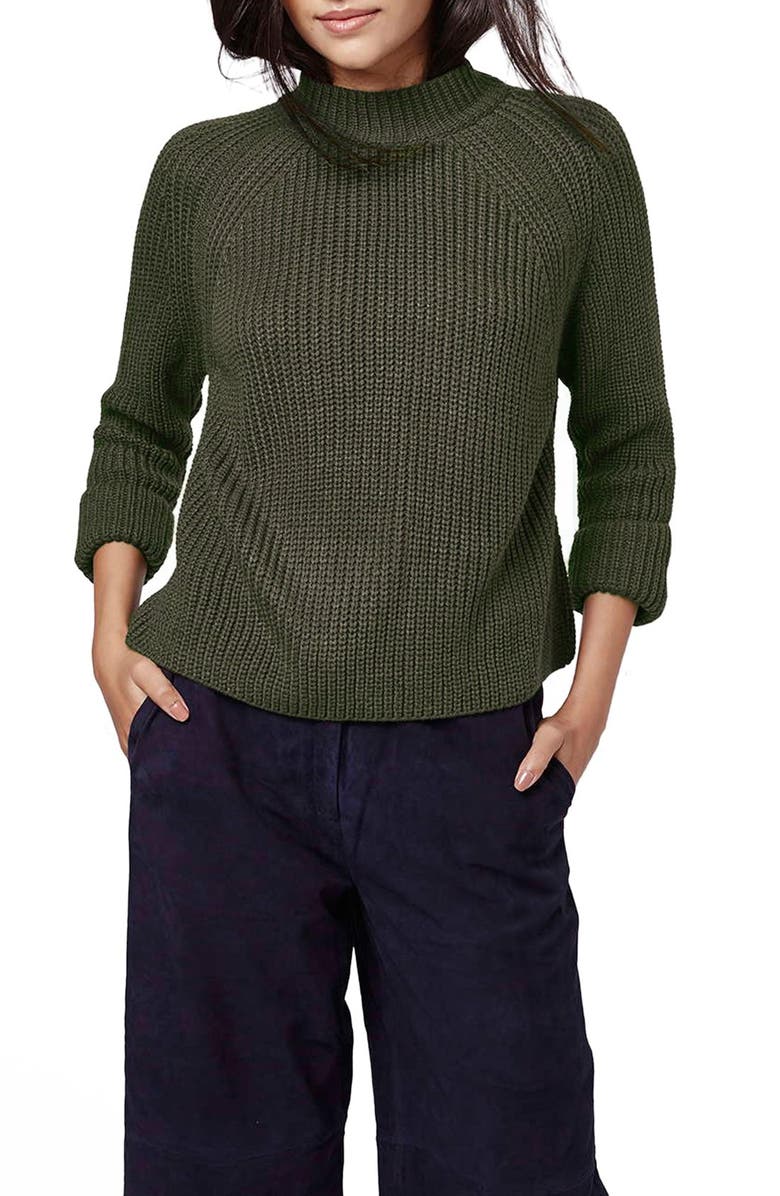 Download Topshop Mock Neck Raglan Sweater | Nordstrom