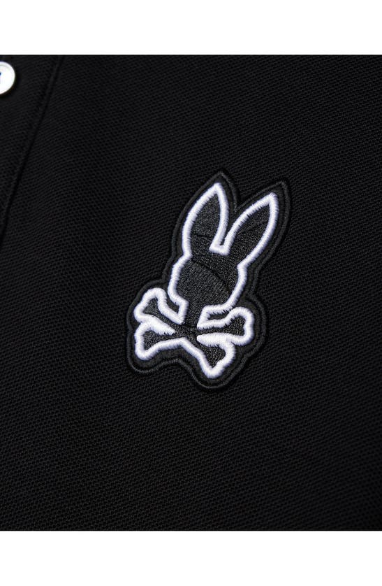 Shop Psycho Bunny Lenox Tipped Piqué Polo In Black