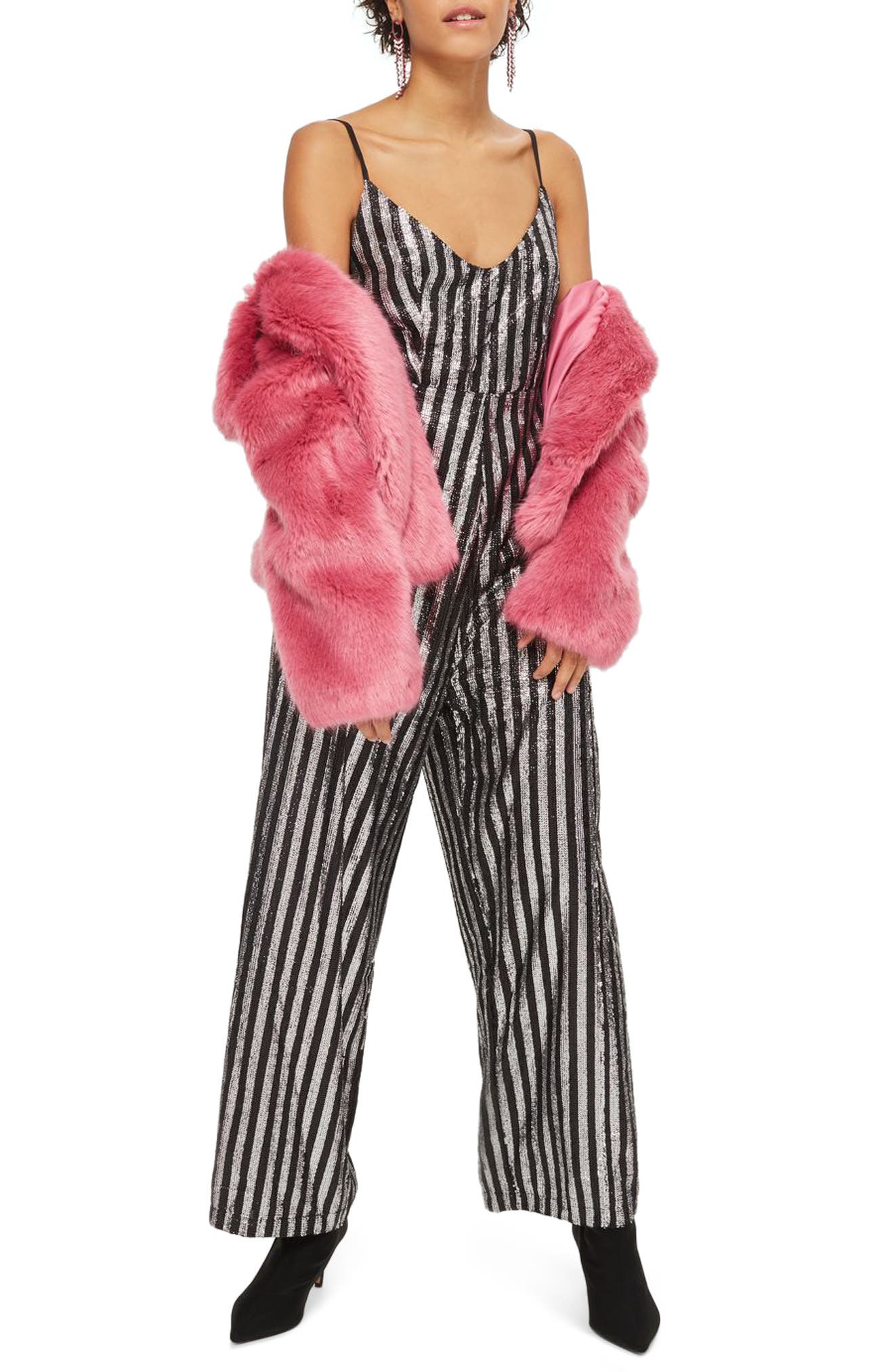 topshop sequin jumpsuit