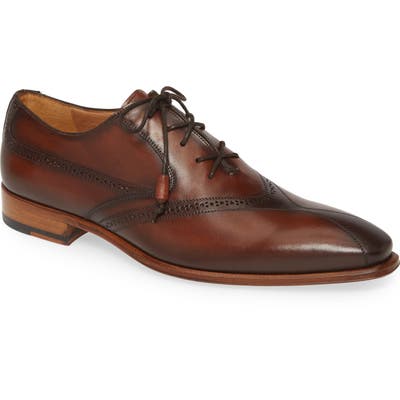 Mezlan Bertone Bicycle Toe Oxford, Brown