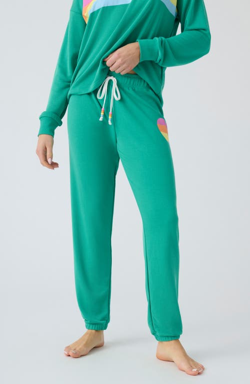 PJ Salvage Live Color Terry Pajama Pants Sea Green at Nordstrom,