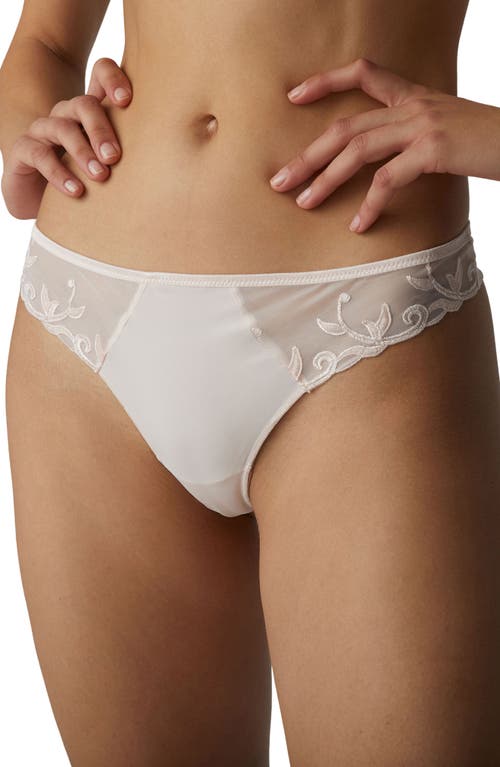 Shop Simone Perele Andora Thong In Blush