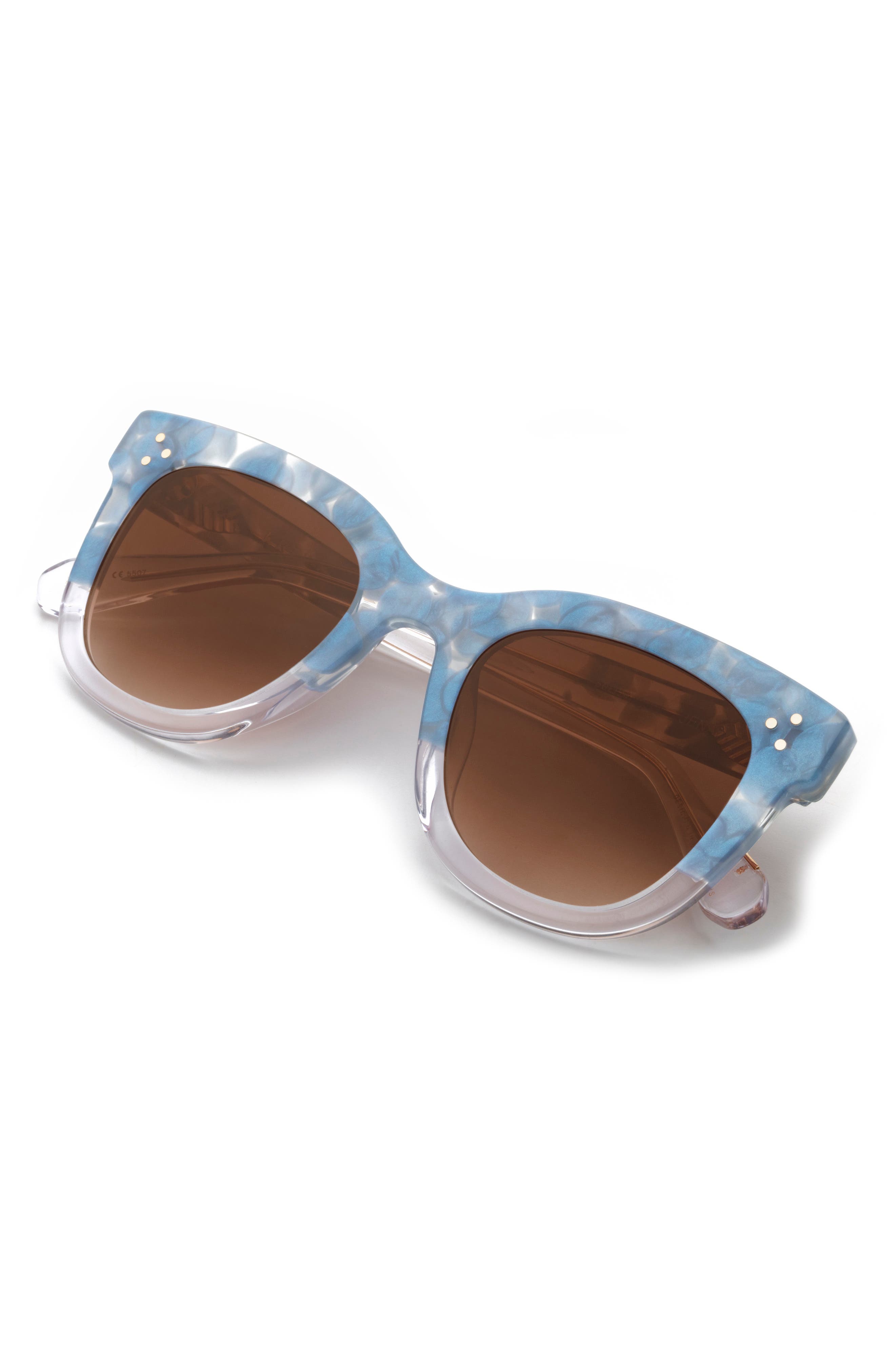 KREWE Jena 50mm Gradient Square Sunglasses Nordstrom