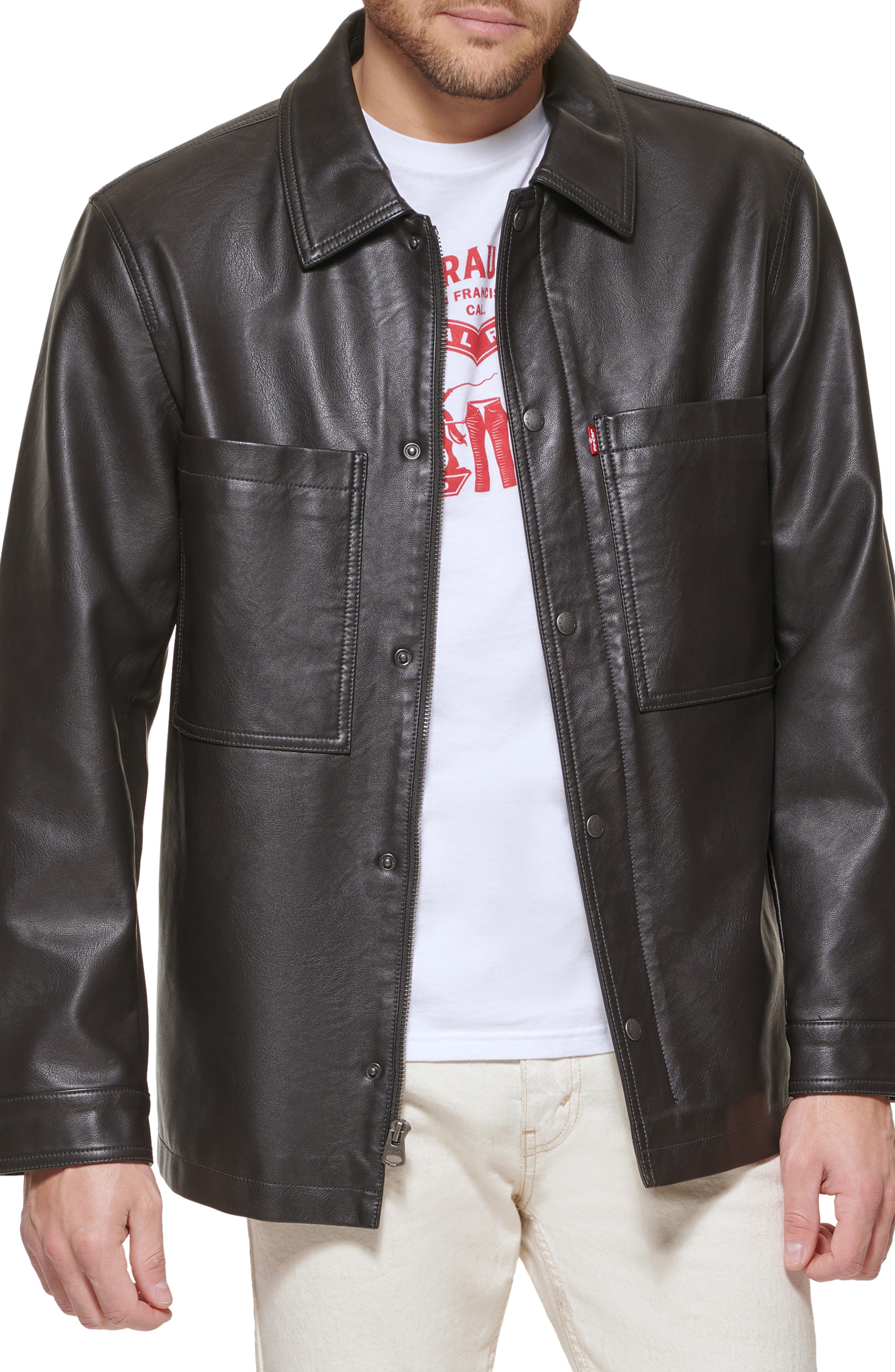 levis brown jacket mens