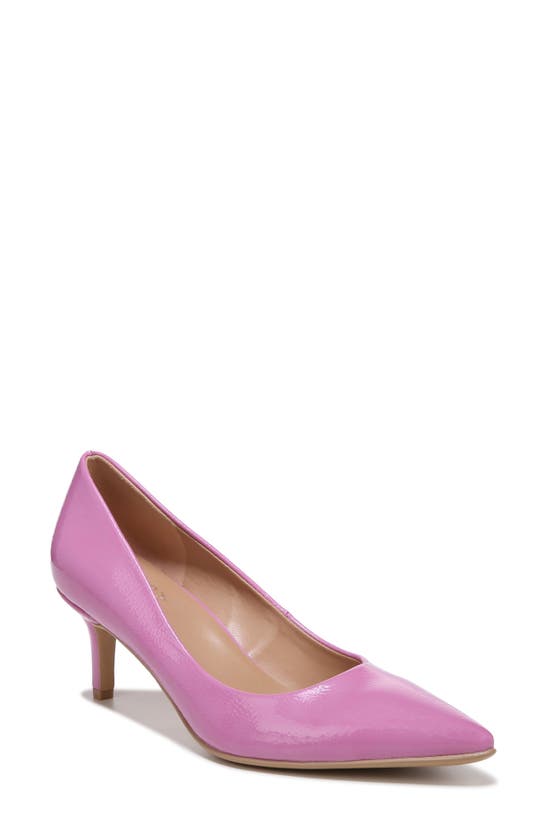 Naturalizer Everly Pointed Toe Pump In Wild Rose Pink Faux Patent