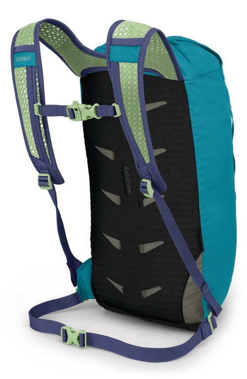 Shop Osprey Daylite Cinch 15-liter Backpack In Blue Spikemoss/alkaline