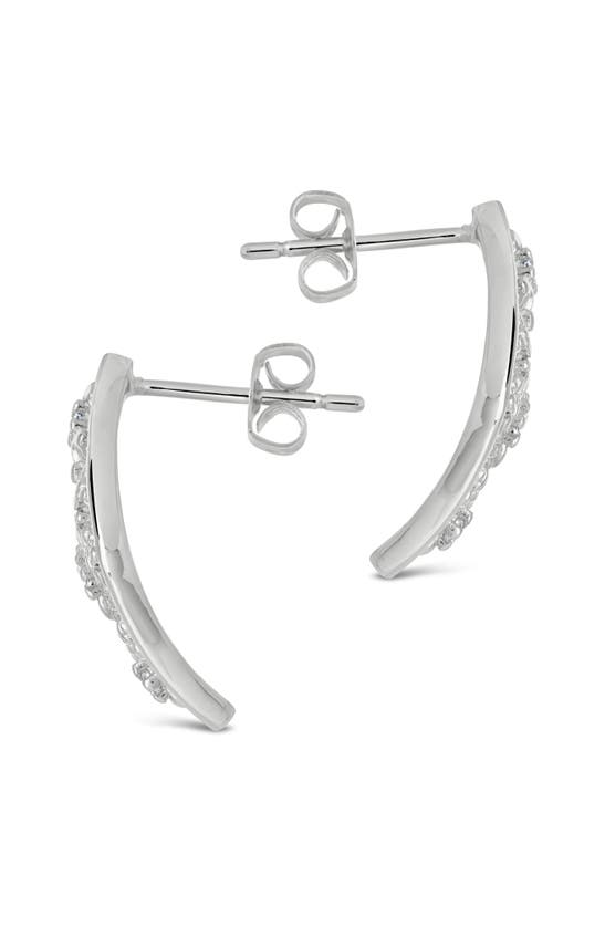 Shop Sterling Forever Ophelia Stud Earrings In Silver