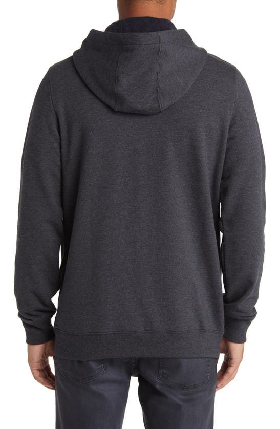 Travismathew Coastal Cloud Hoodie In Heather Black