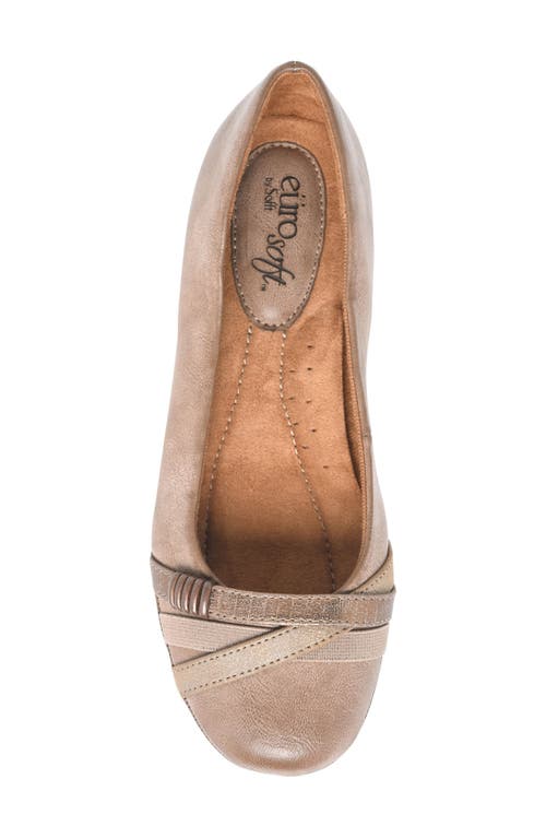 Eurosoft Shainna Ballet Flat In Almond/copper