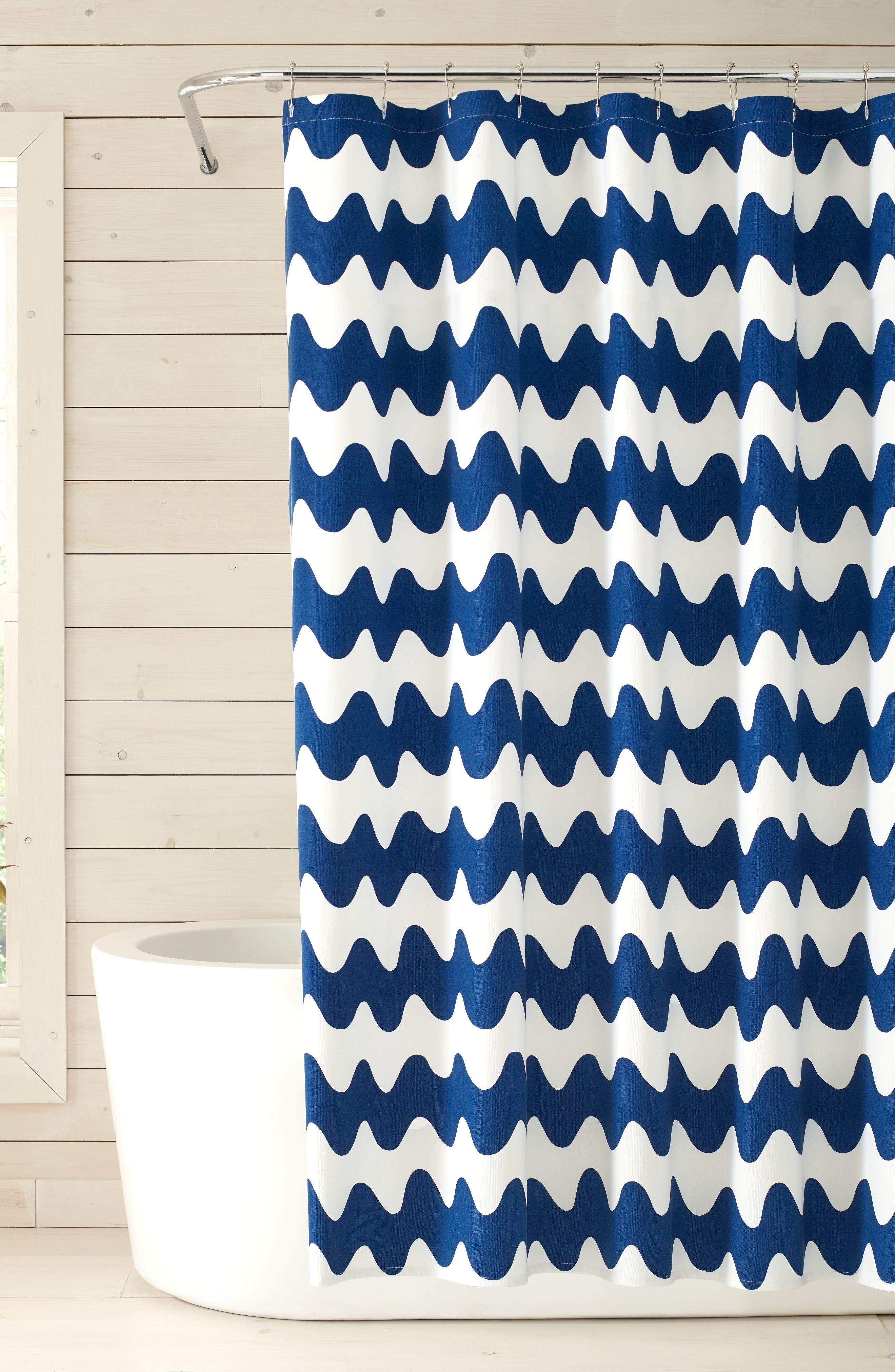 UPC 883893609983 product image for Marimekko Pikku Lokki Shower Curtain, Size One Size - Blue | upcitemdb.com
