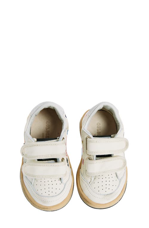 Golden Goose Kids' Ball Star Sneaker In White/grey/multicolor
