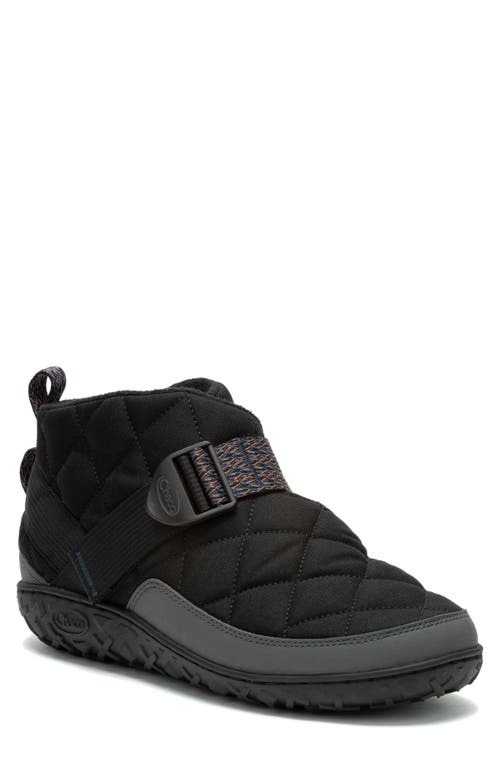 Chaco Ramble Rugged Puffer Slip-on In Black Graphite