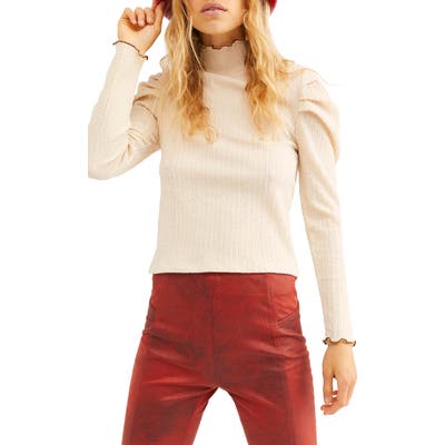 Free People Ela Turtleneck Top, Beige