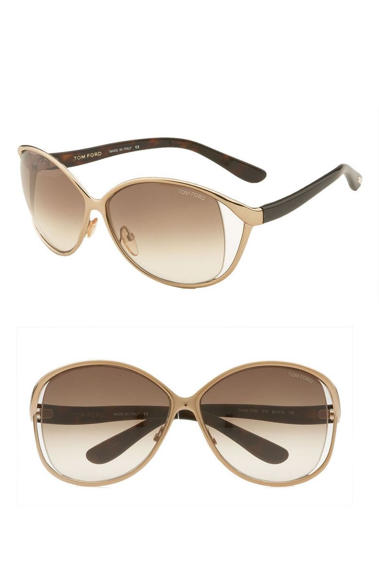 Tom Ford 'Yvette' Cutout Metal Sunglasses | Nordstrom