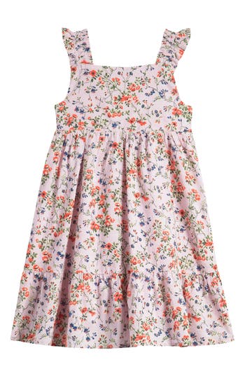 Shop Nordstrom Kids' Floral Print Cotton Dress In Pink Windsome Genevieve Floral