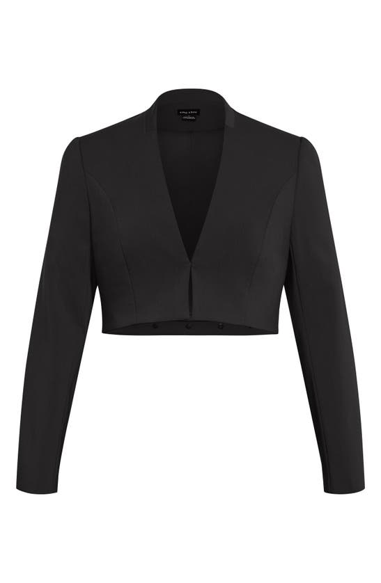 Shop City Chic Sadie 2-in-1 Blazer In Black