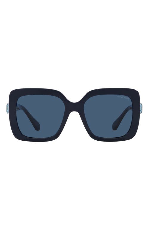 Swarovski 55mm Square Sunglasses in Opal Blue at Nordstrom