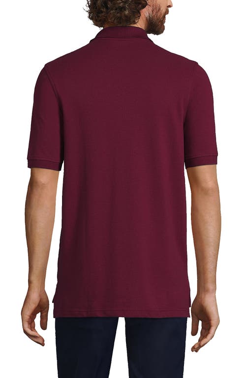 Lands' End School Uniform Young Short Sleeve Mesh Polo Shirt In Burgundy
