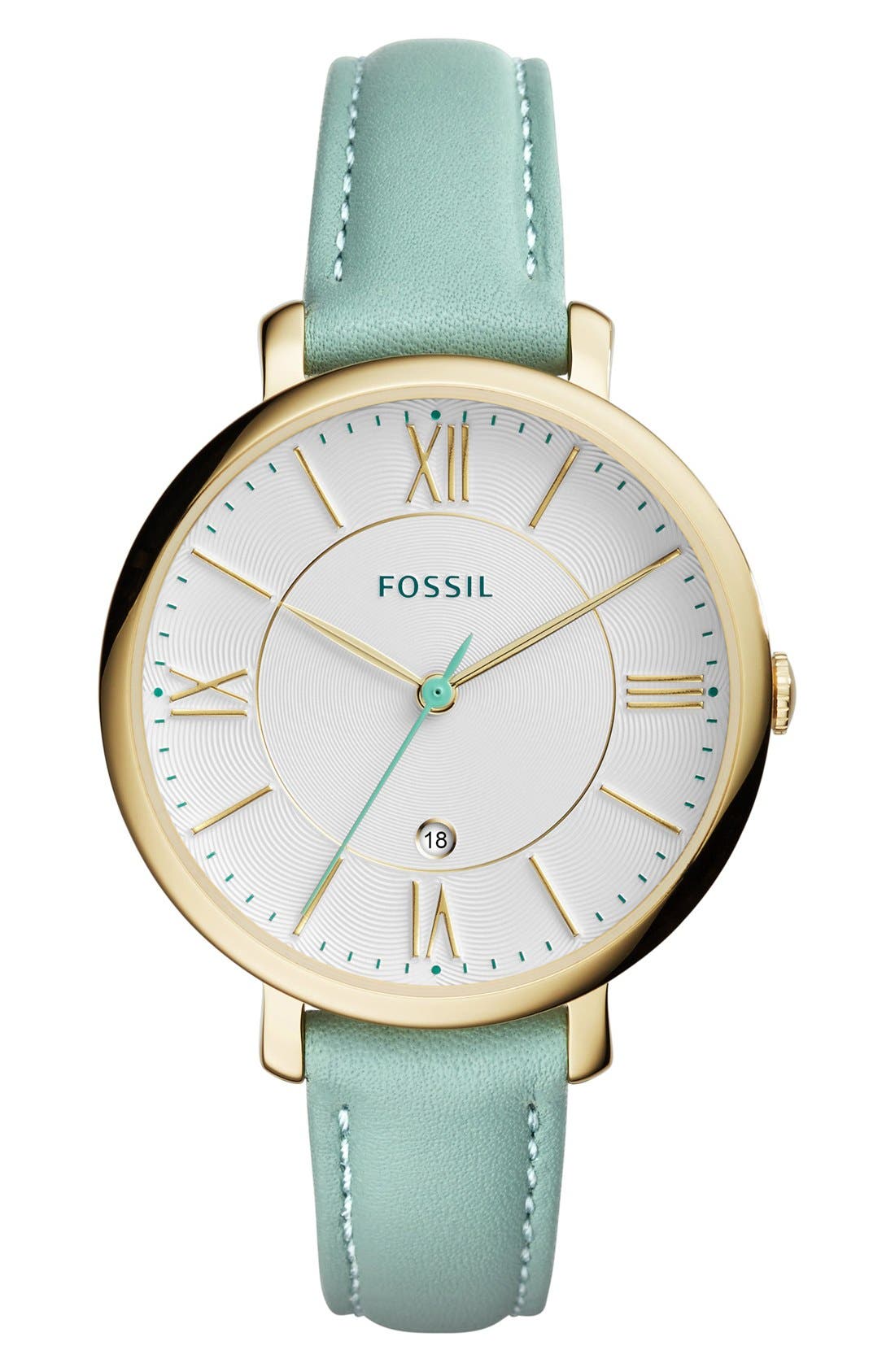 Fossil 'Jacqueline' Leather Strap Watch, 36mm Nordstrom
