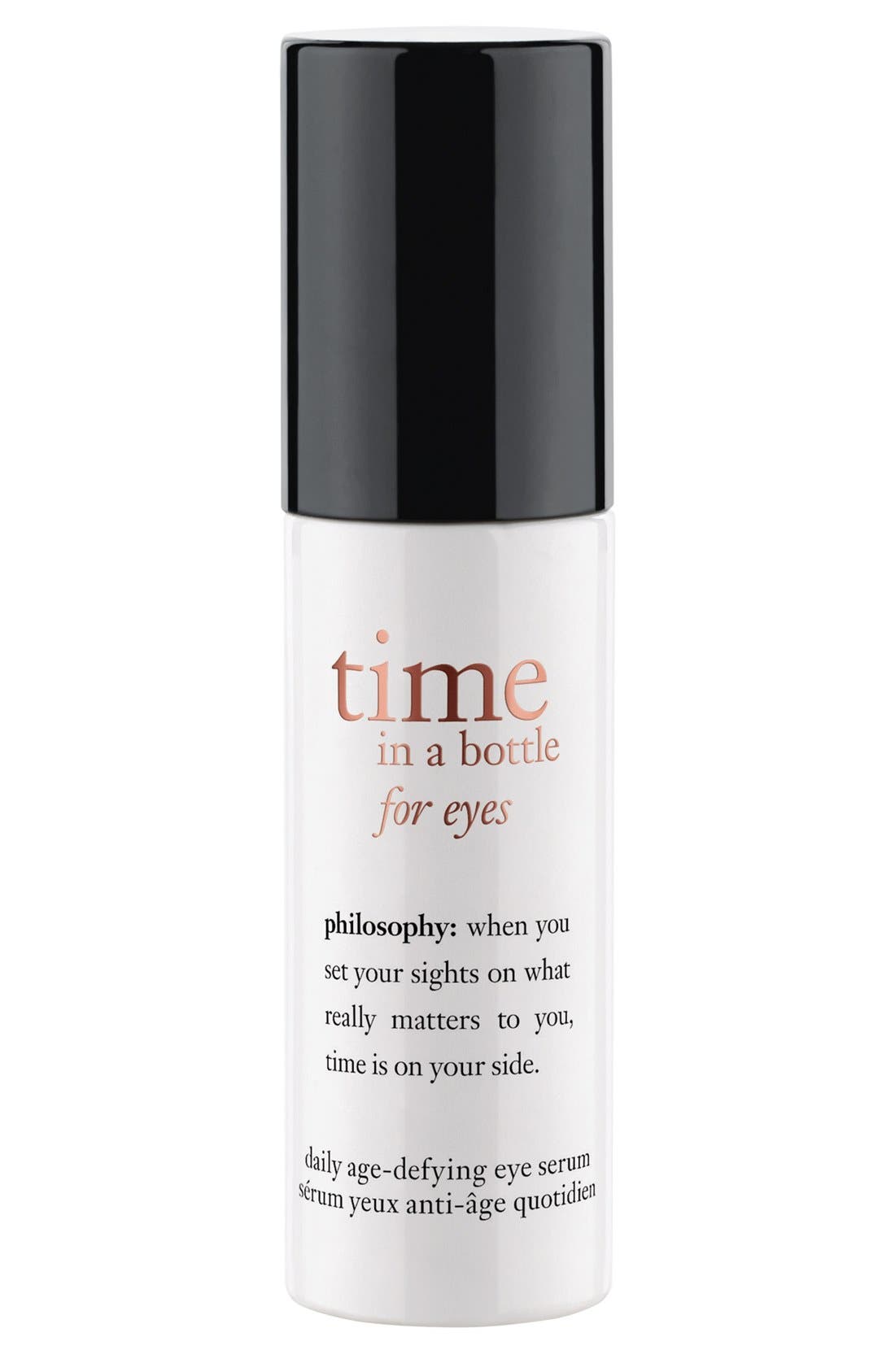 philosophy 'time in a bottle for eyes' daily agedefying eye serum