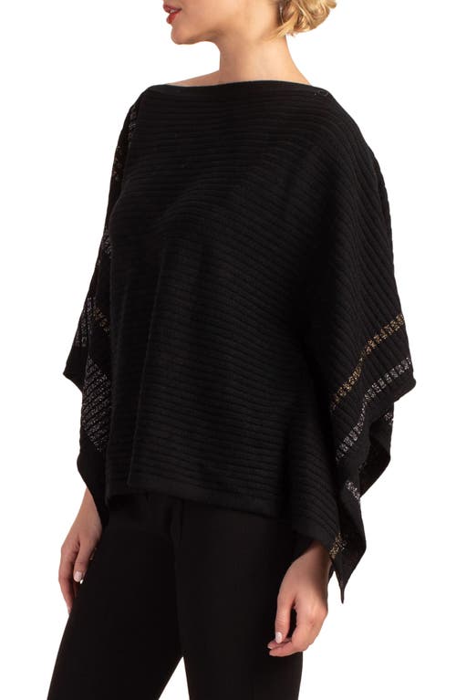 Trina Turk Chic Wool Wrap In Black Multi