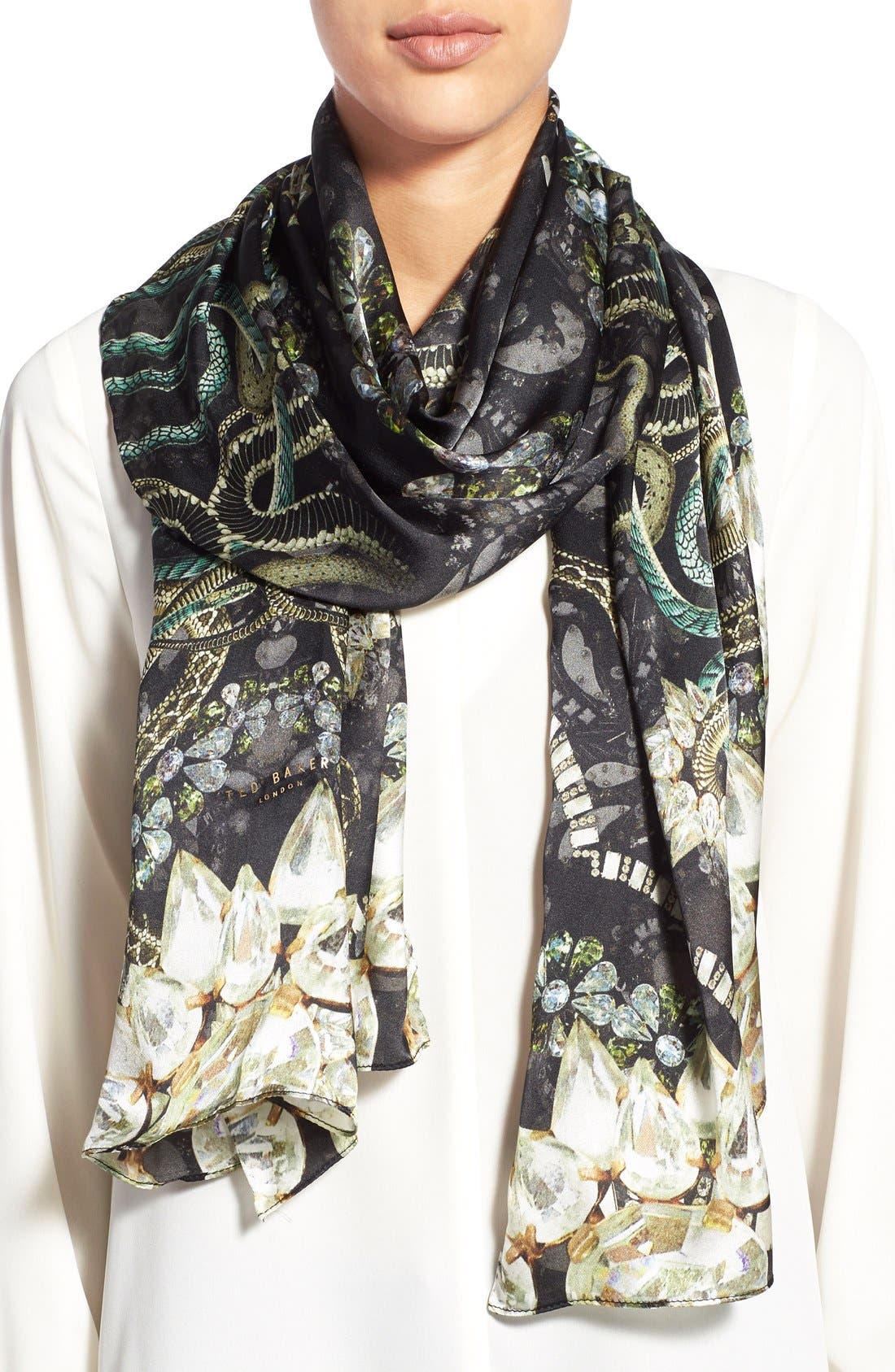 Ted Baker London 'Precious Snake' Silk Scarf Nordstrom