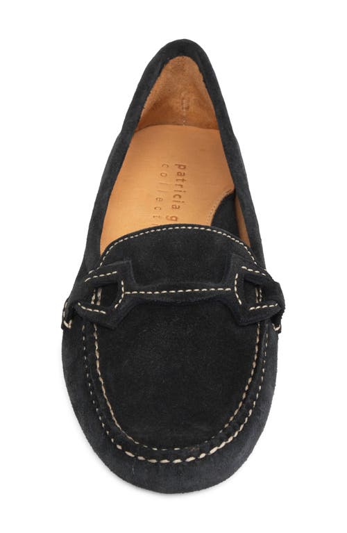 Shop Patricia Green Jane Bit Loafer In Black Suede