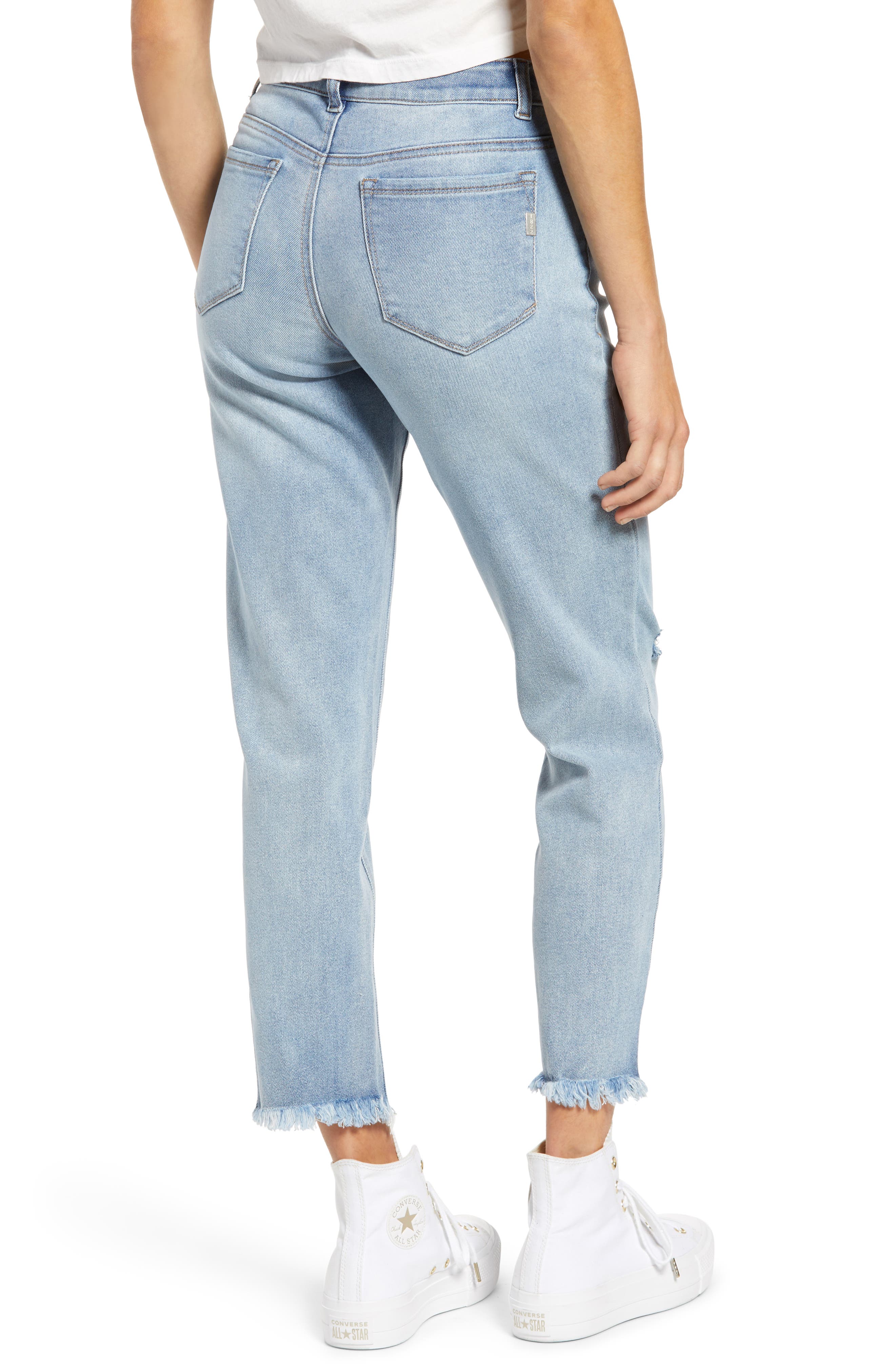 1822 Denim Re:Denim Girlfriend Fray Hem 