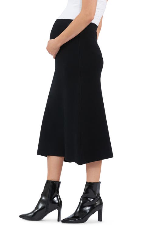 RIPE MATERNITY RIPE MATERNITY KNIT MIDI A-LINE MATERNITY SKIRT