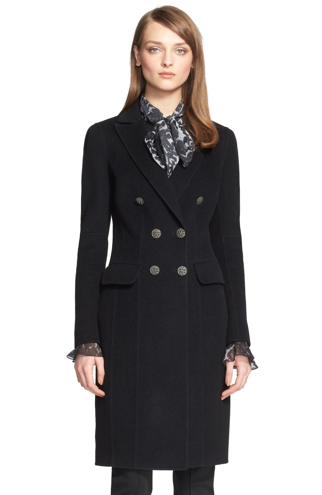 St. John Collection Double Breasted Coat Nordstrom