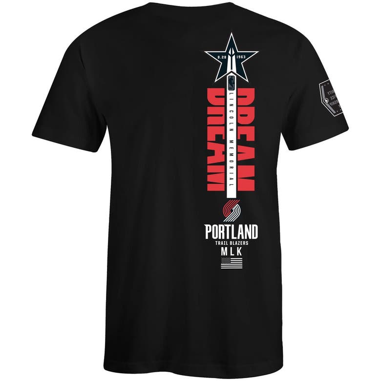 Shop Fisll Unisex  X Black History Collection  Black Portland Trail Blazers T-shirt