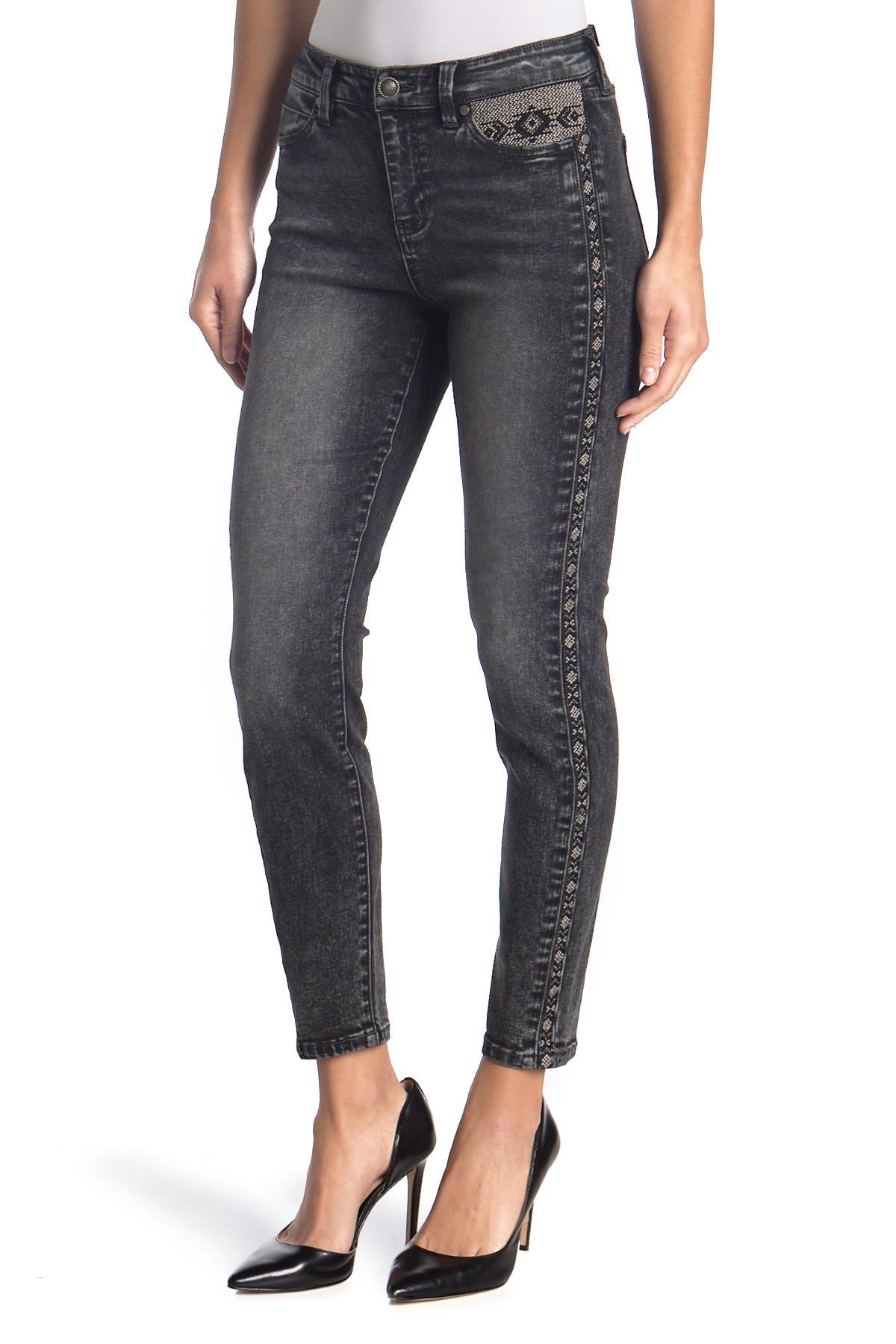 ankle height jeans
