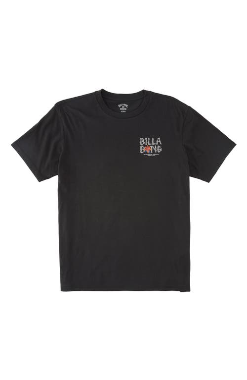 Billabong Shady Graphic T-Shirt in Washed Black