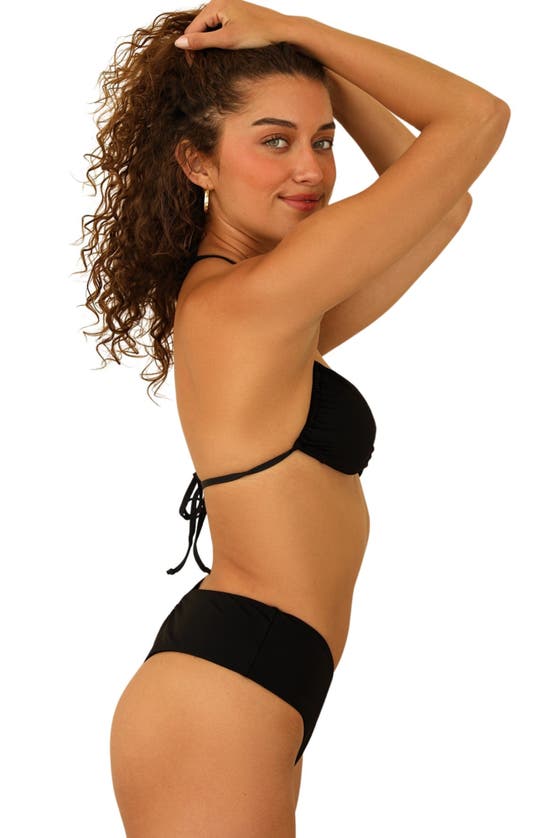 Dippin Daisys Christina Tie Straps Bandeau Bikini Top In Black