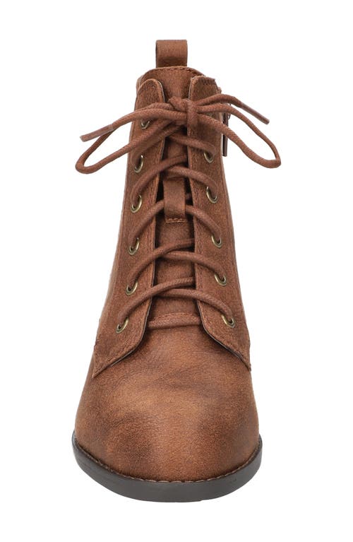 Shop Bella Vita Bismark Lace-up Bootie In Tan