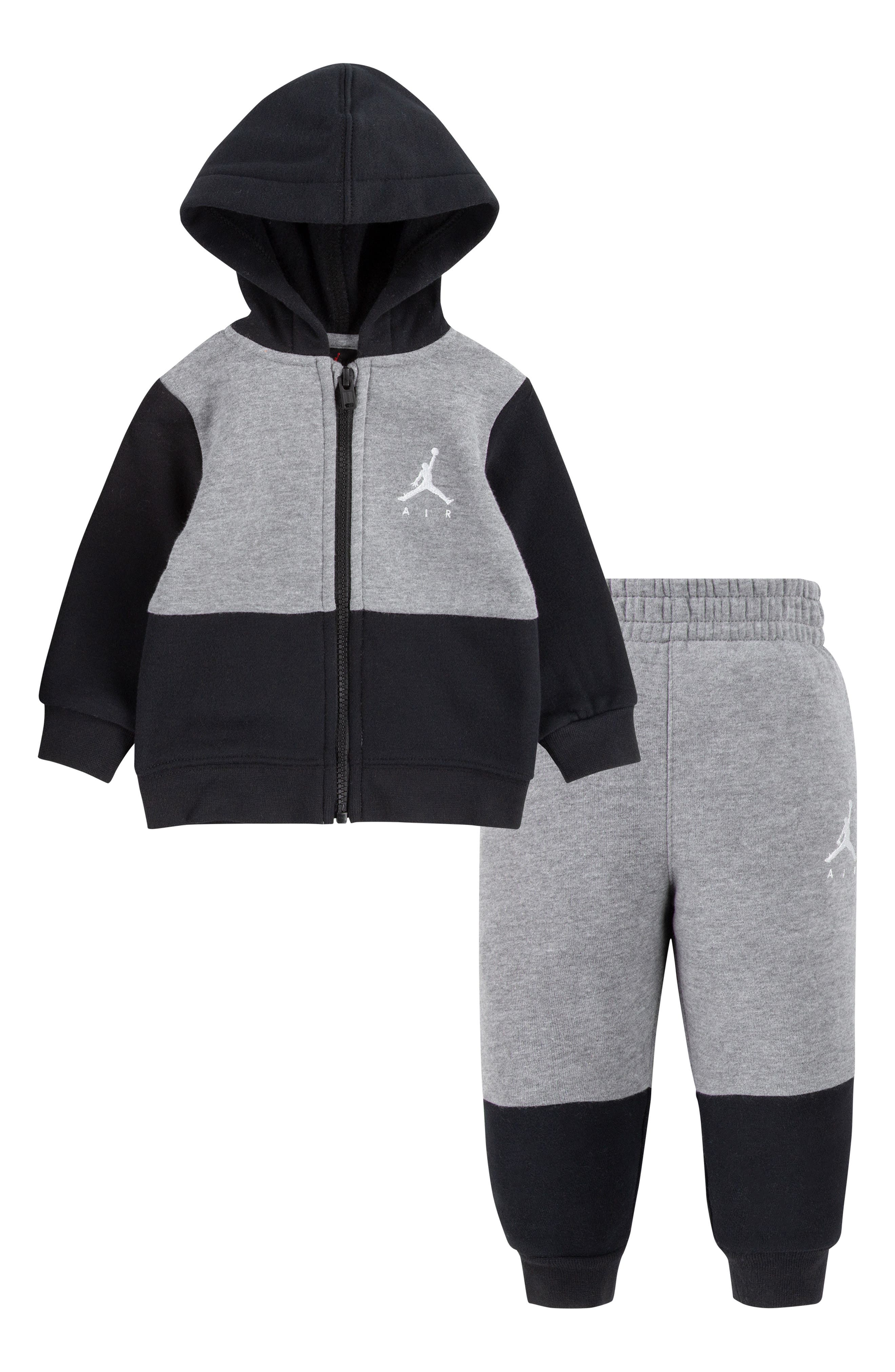 nike men's cotton zip hoodie & pants set burgundy