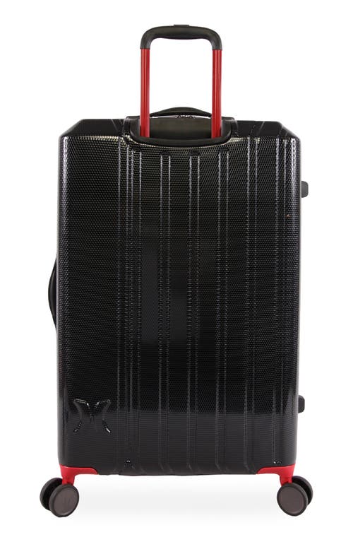 Shop Hurley Swiper 29" Hardshell Spinner Suitcase In Black/red