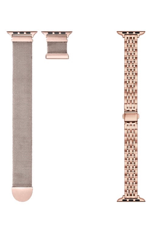 Assorted 2-Pack 38mm Apple Watch Watchbands in Rose Gold /Rose Gold