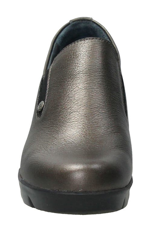 Wolky Mesita Wedge Slip-on Sneaker In Inox