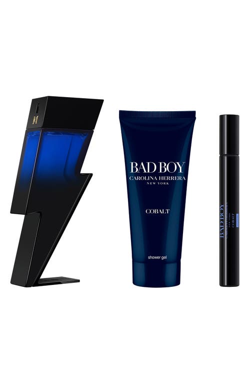 Carolina Herrera Bad Boy Cobalt Elixir 3-piece Gift Set In No Color