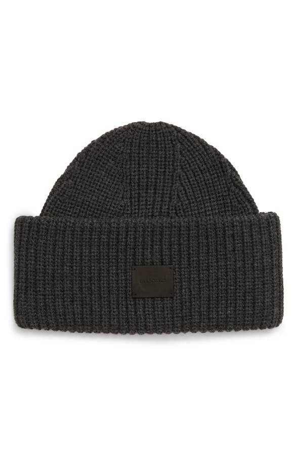 ALLSAINTS HALF CARDIGAN STITCH BEANIE,AS100072