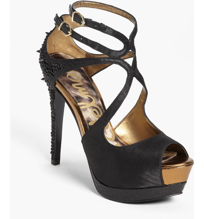 SAM EDELMAN 'Pryce' Pump, Main, color, BLACK SATIN