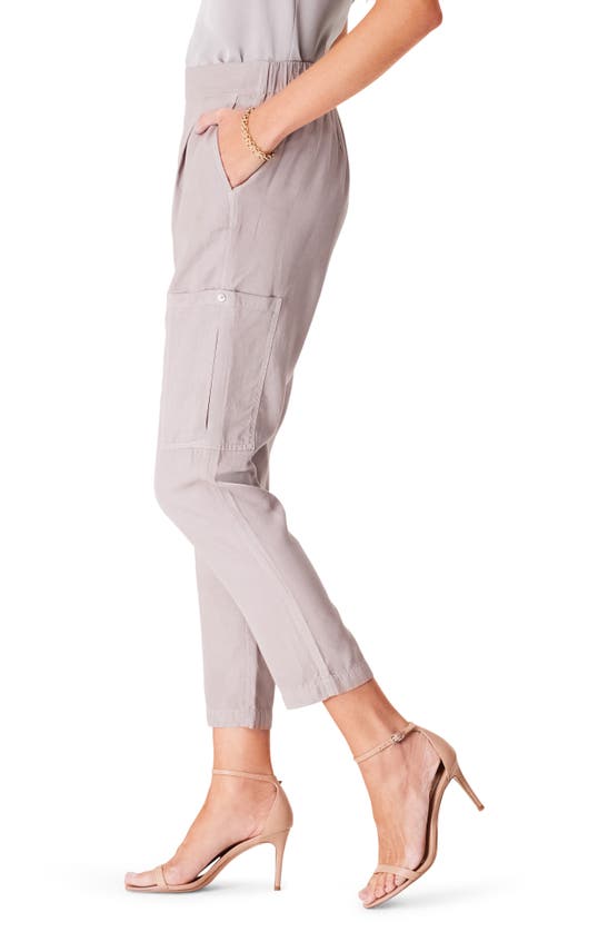 Shop Nic + Zoe Refined Crop Cargo Pants In French Linen