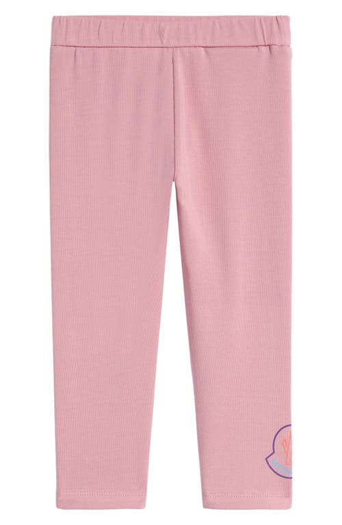 Moncler Kids' Logo Graphic Leggings Pink at Nordstrom,